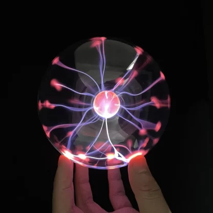 Tesla Coil Plasma Ball – Touch & Sound Activated Lightning Sphere - Image 3
